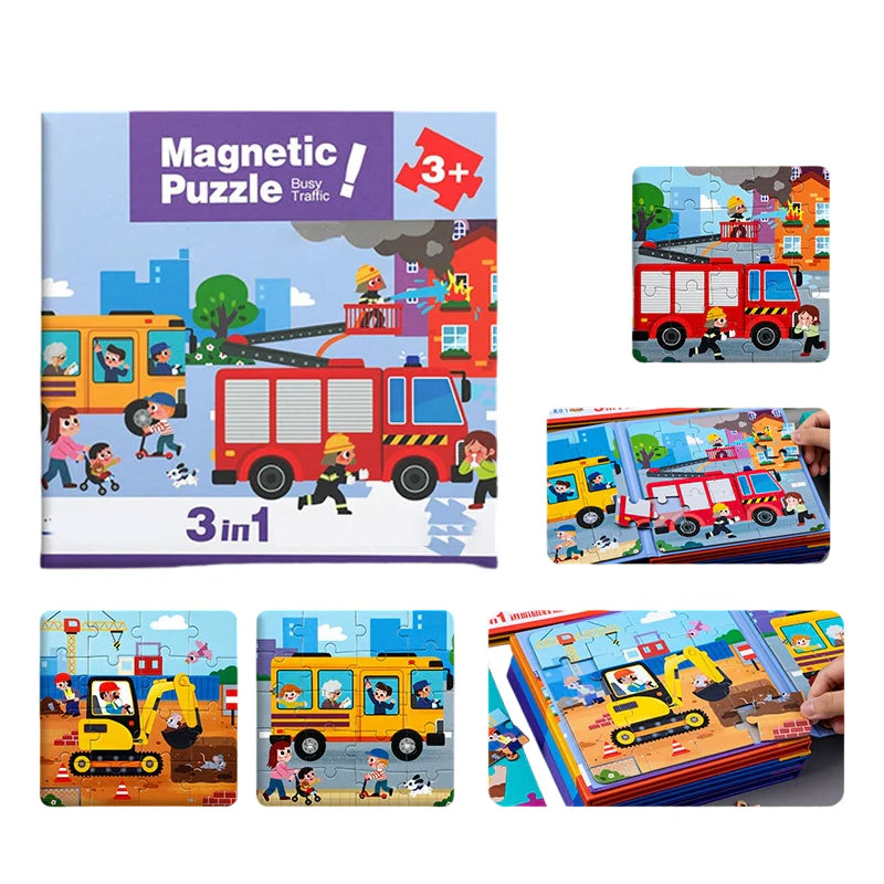 Magnetic Montessori Puzzle Book