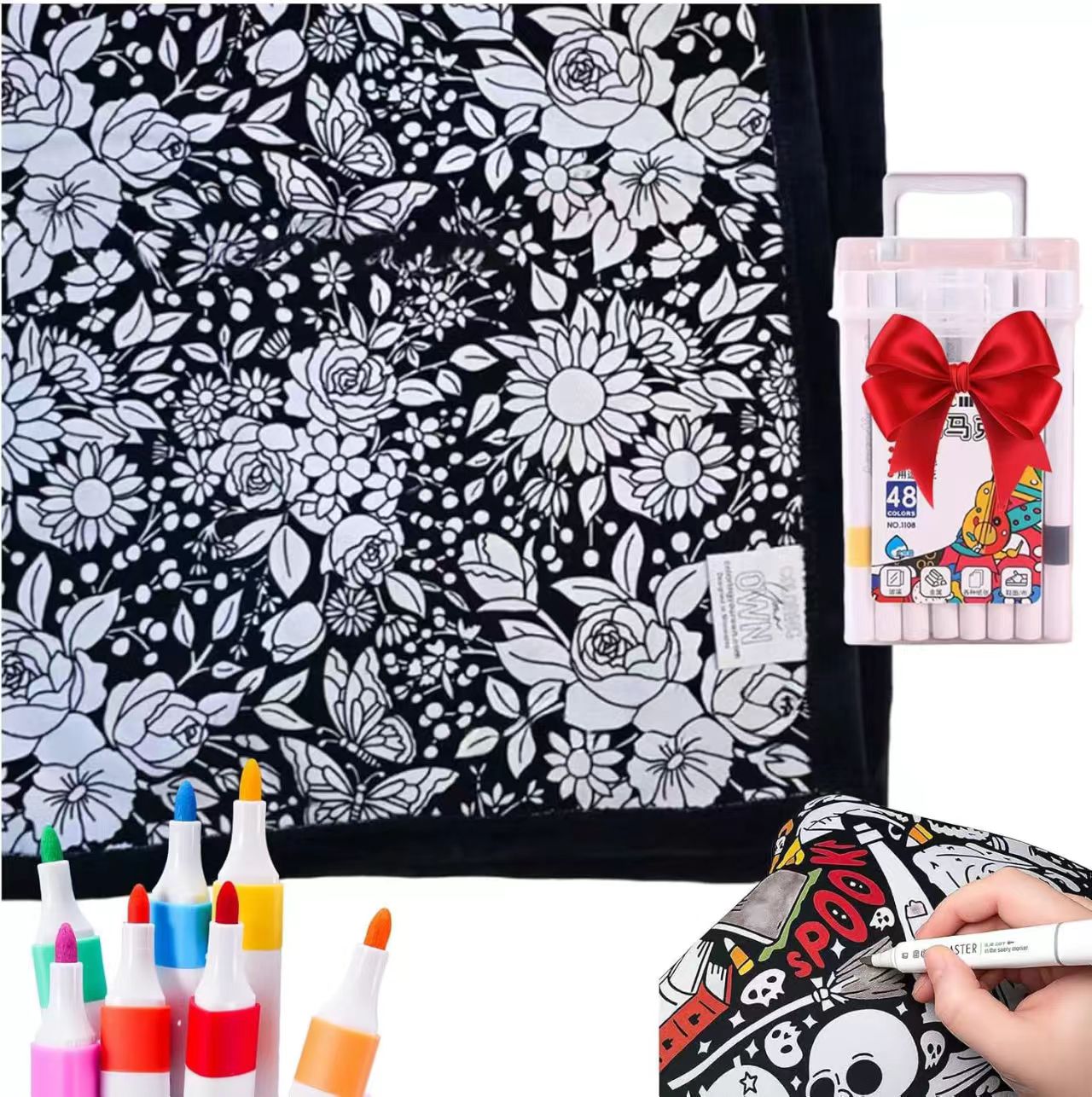 DIY Colouring Blanket for the whole family