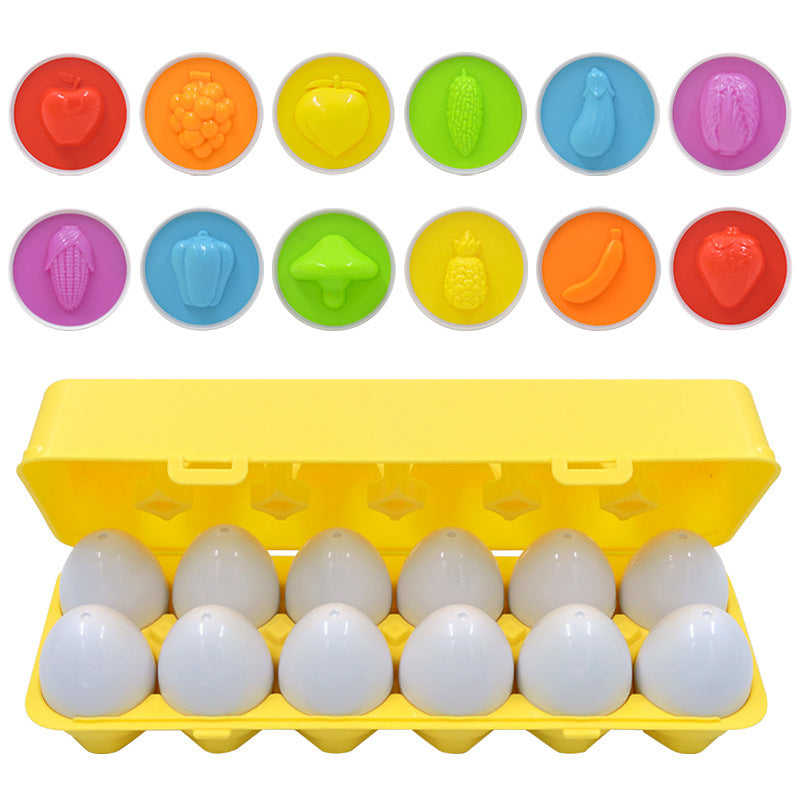 Montessori shapes and colors eggs