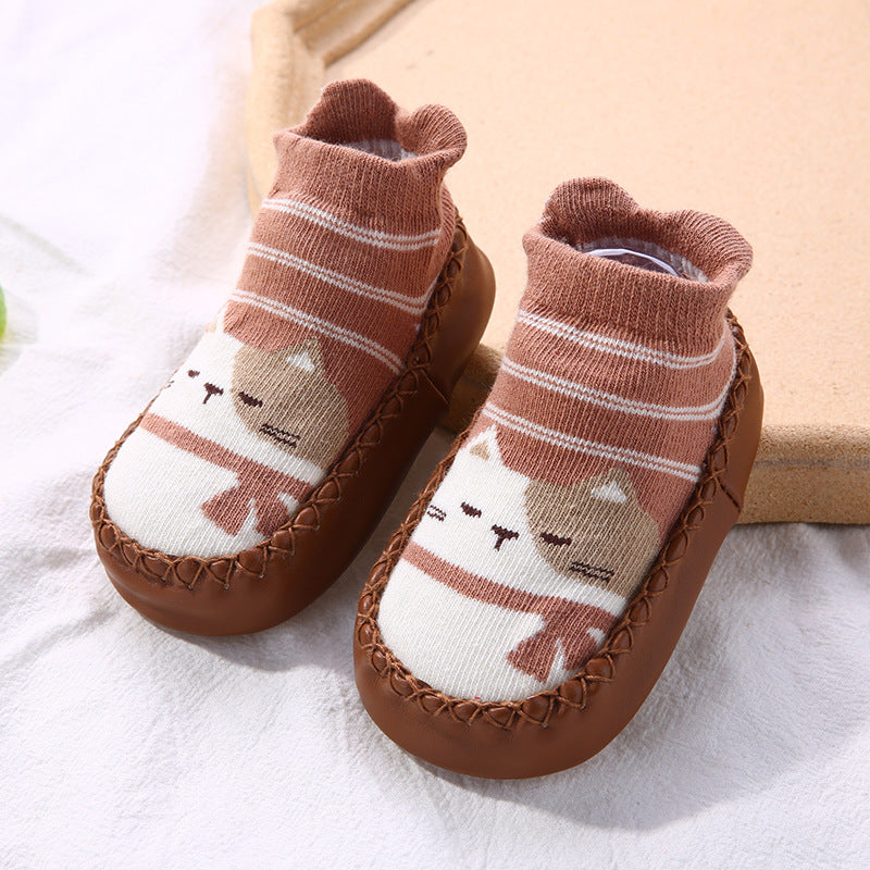 Baby Breathable Sock Shoes – Non-Slip Soft Sole Walking Socks for Infants & Toddlers