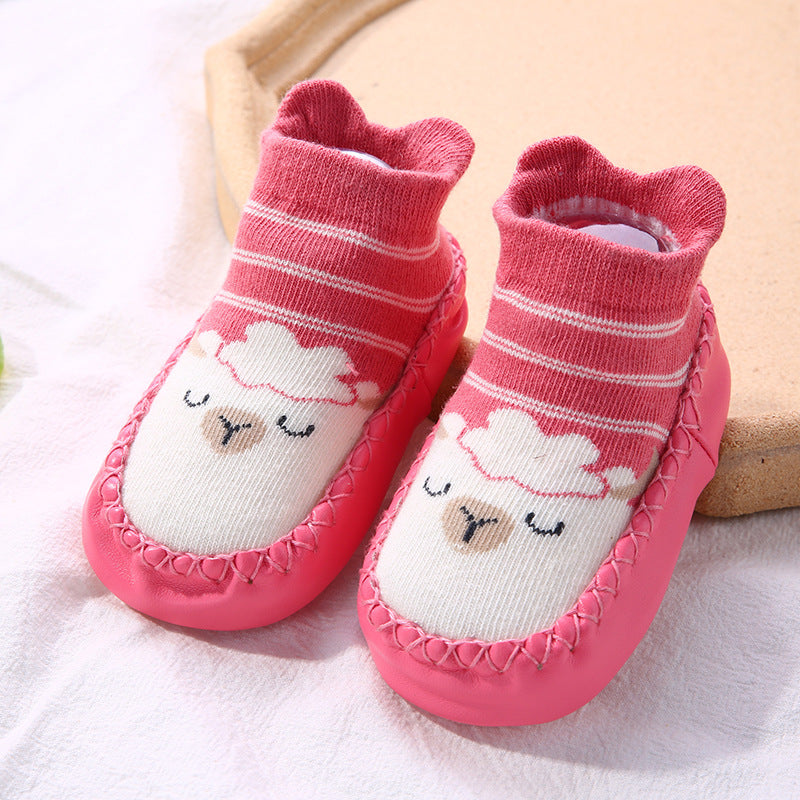 Baby Breathable Sock Shoes – Non-Slip Soft Sole Walking Socks for Infants & Toddlers