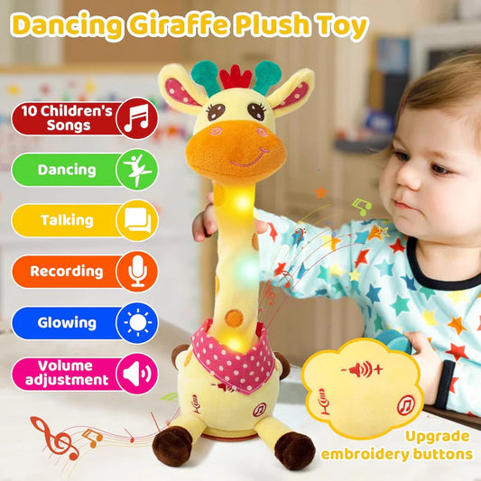 Talking and Dancing Music Giraffe Plush Toy