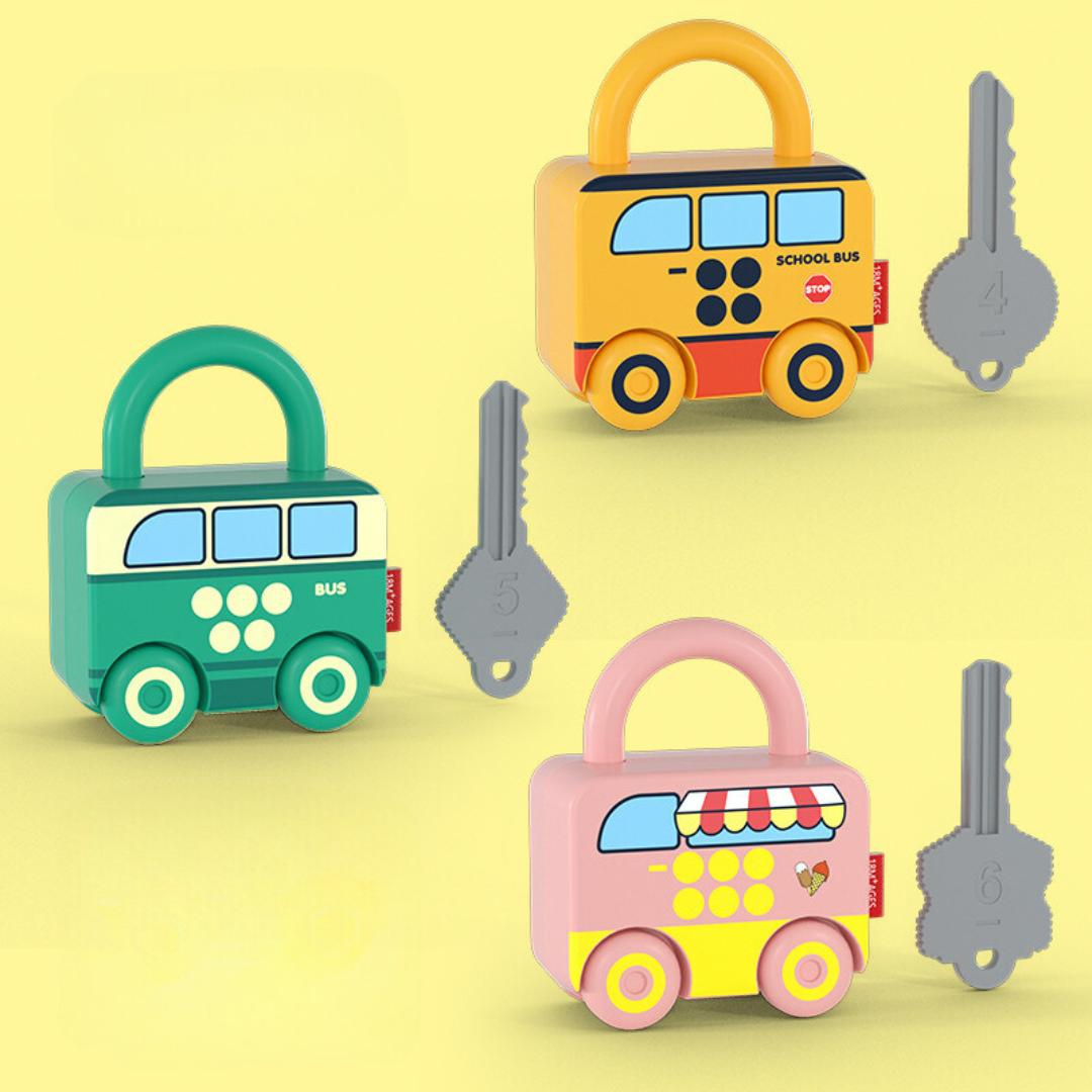 InteractiveLocks - Montessori Learning Toy with Interactive Locks