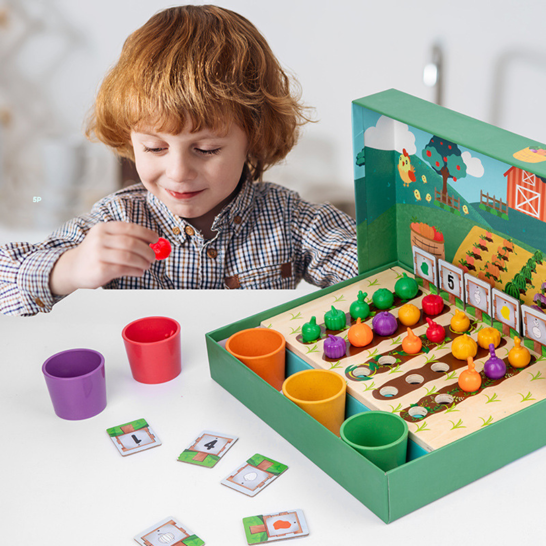 Montessori Colors & Numbers Farm Learning Game