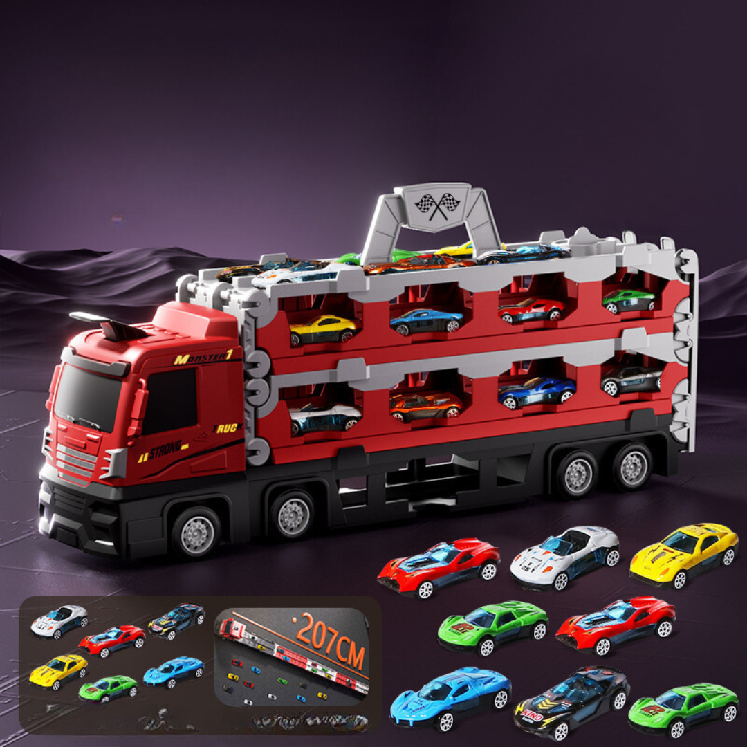 2-in-1 Foldable Truck Race Track