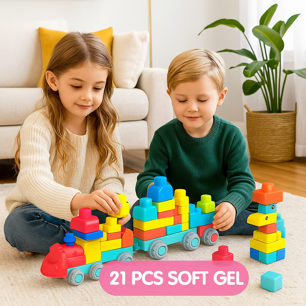 Children's Safe Rubber Building Blocks for Early Education – tiny-dreams.uk