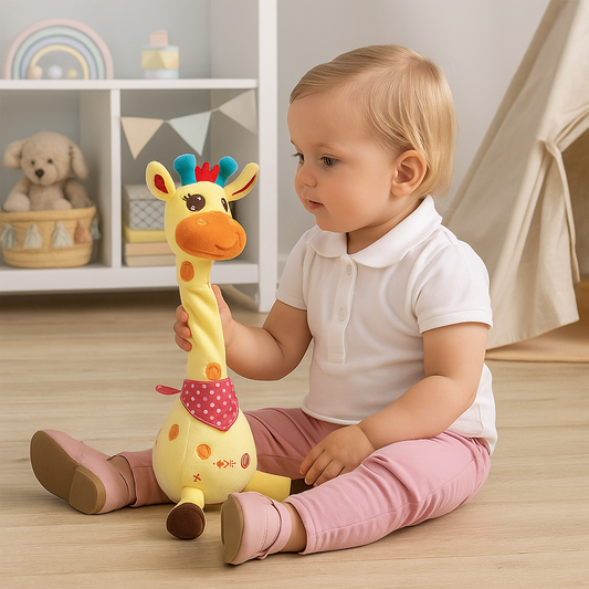 Talking and Dancing Music Giraffe Plush Toy