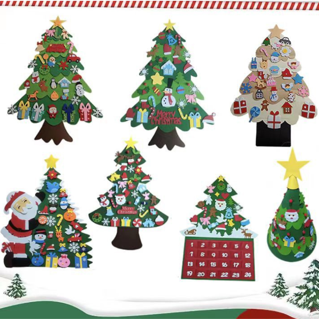 Montessori 3D Felt Christmas Tree