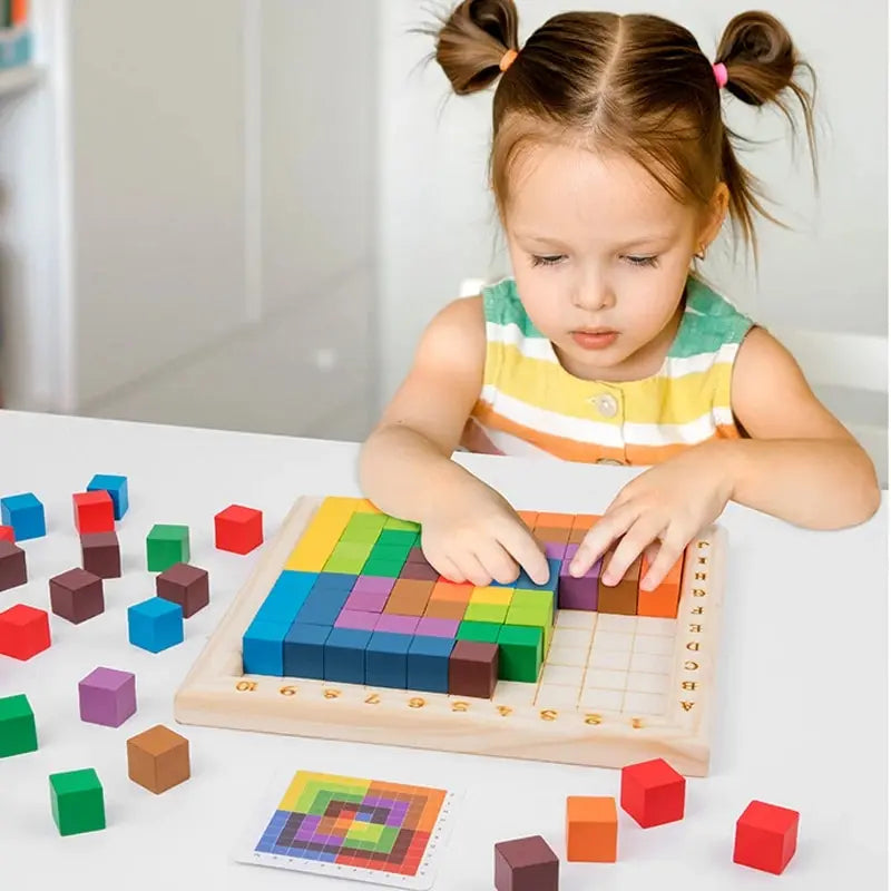 Montessori Colours and Numbers Learning Blocks