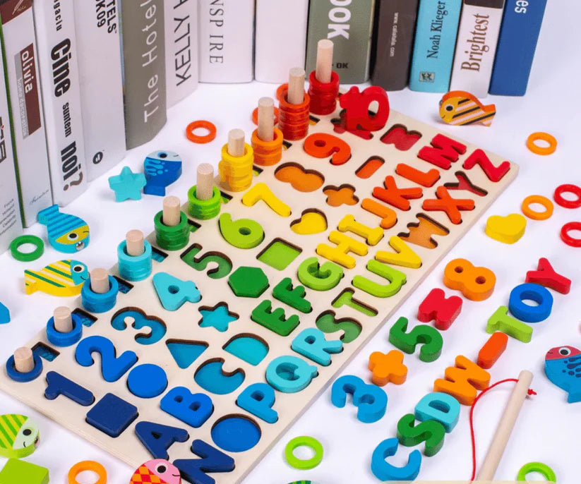 WoodenEdu | Cognitive Learning Toy - Montessori Wooden Board