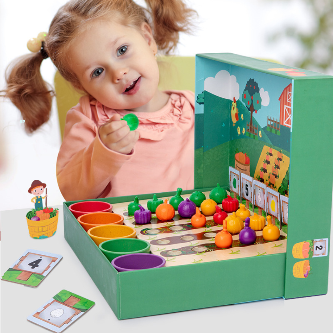 Montessori Colors & Numbers Farm Learning Game