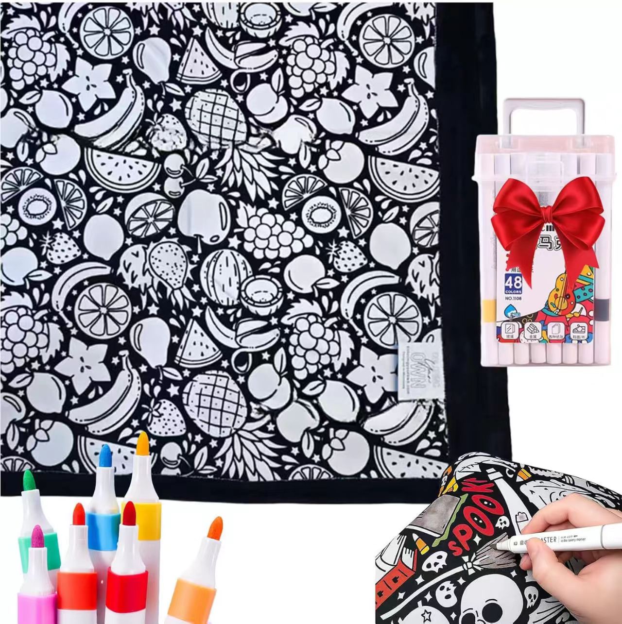 DIY Colouring Blanket for the whole family
