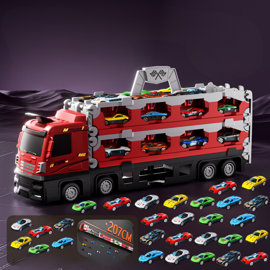 2-in-1 Foldable Truck Race Track