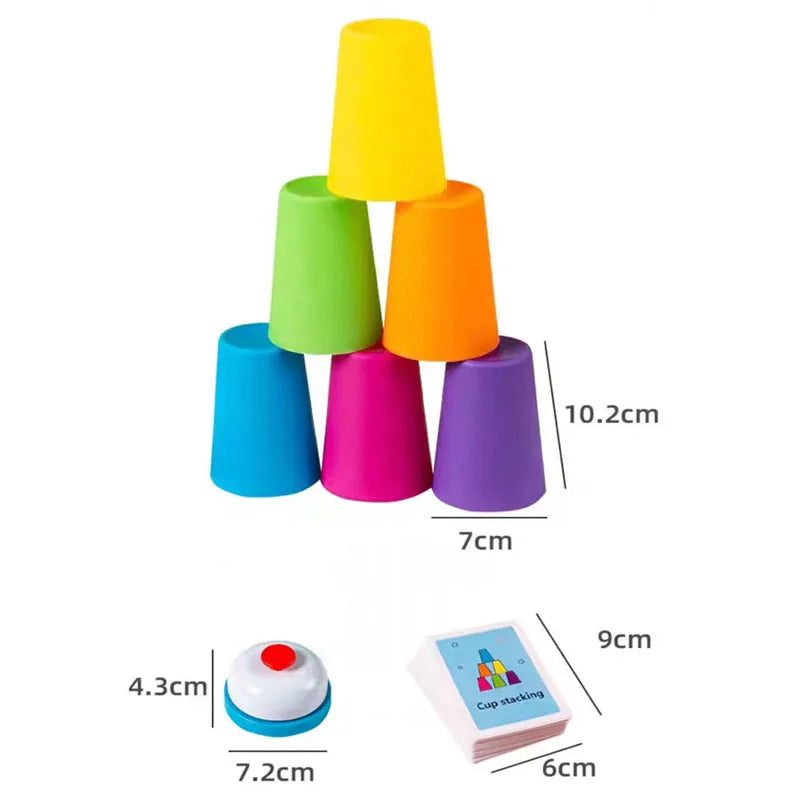 Montessori Cup Stacking Game