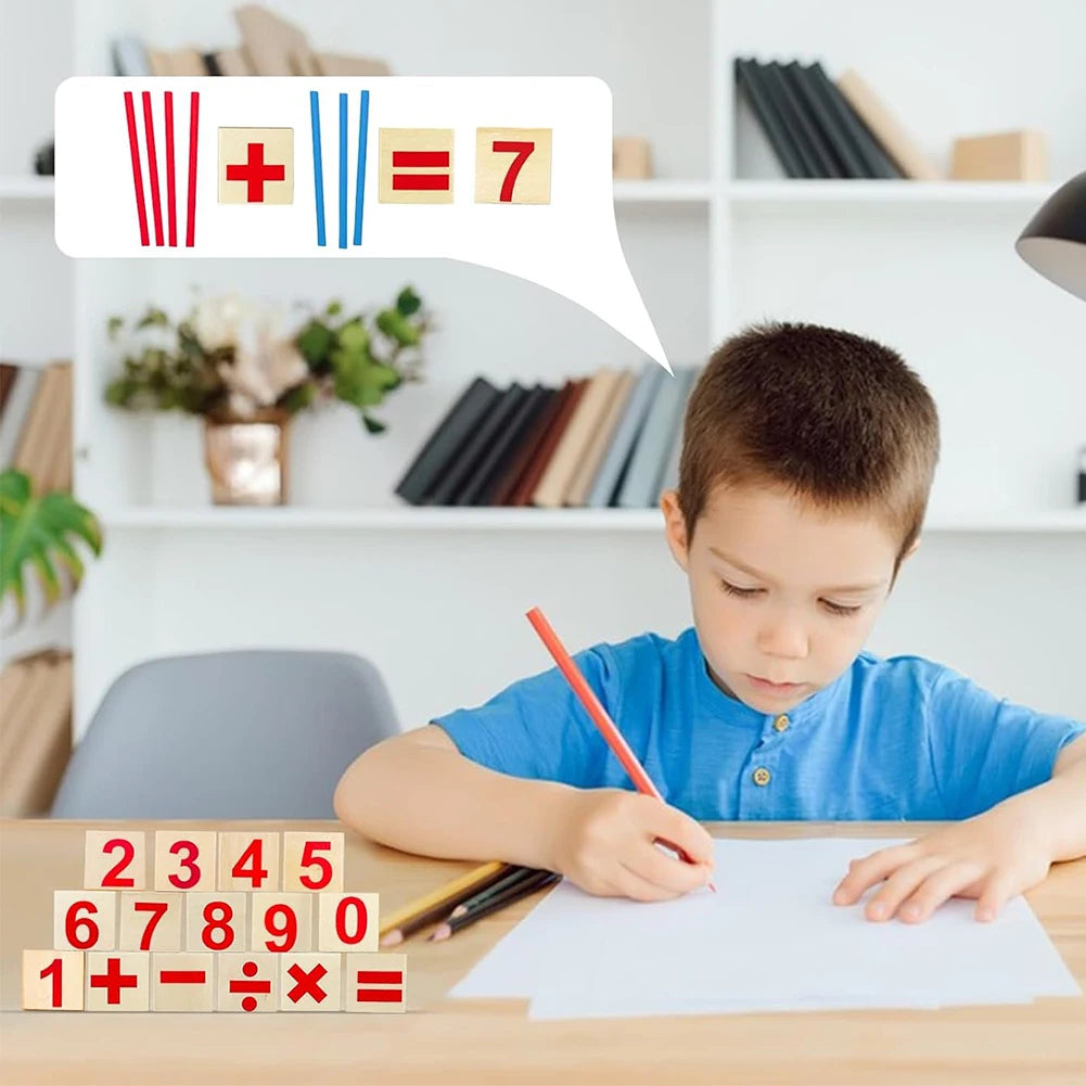 Montessori Math Sticks for Learning to Calculate