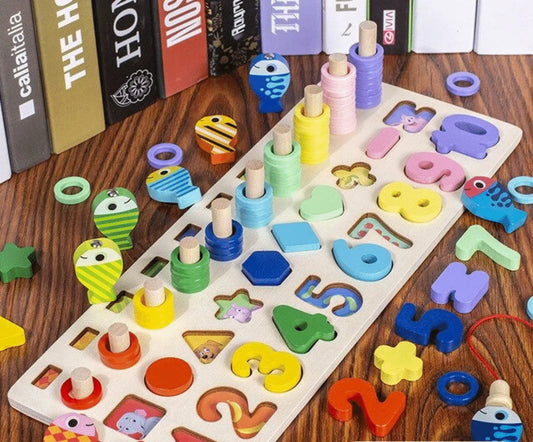 WoodenEdu | Cognitive Learning Toy - Montessori Wooden Board