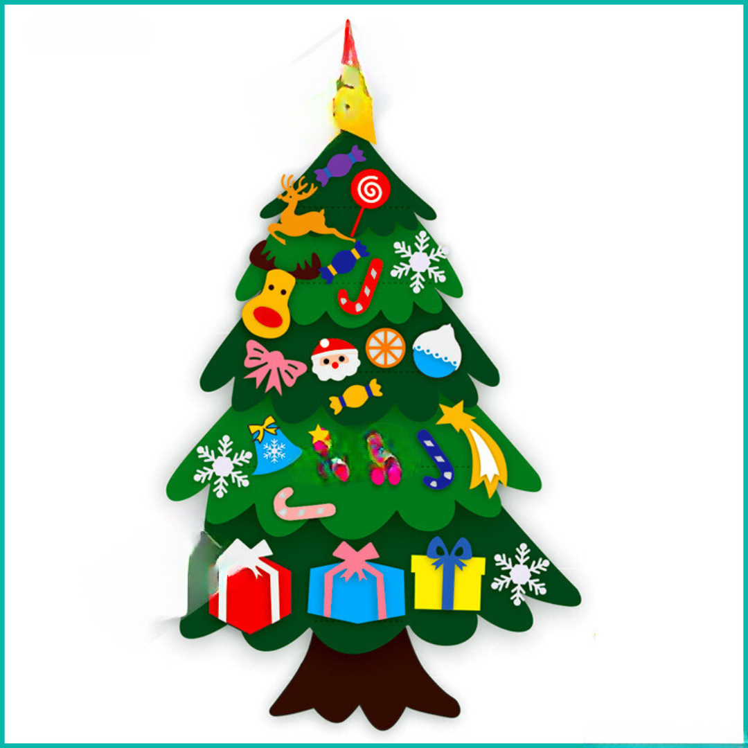 ChristmasFelt - Montessori 3D Felt Christmas Tree