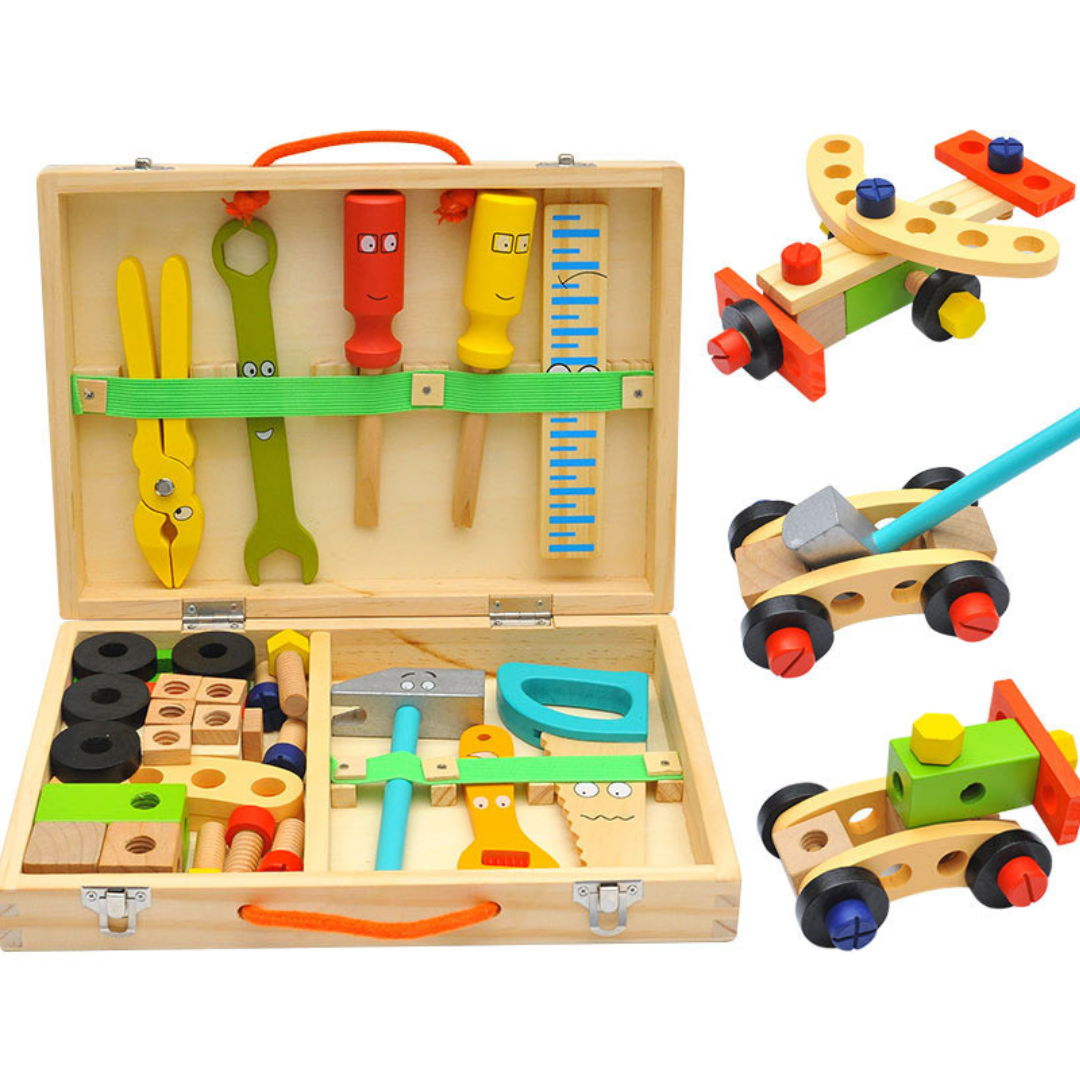 WoodyBox - Montessori Wooden Toolbox