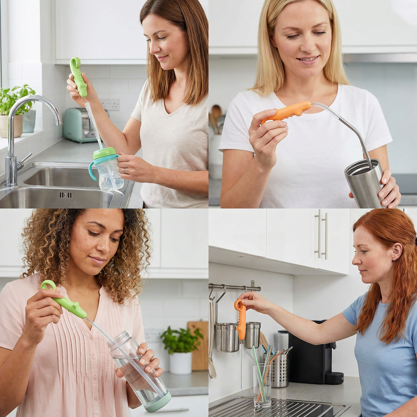 Flexible Straw Cleaning Brush – Long Tube Cleaner for Bottles, Pacifiers & Cups