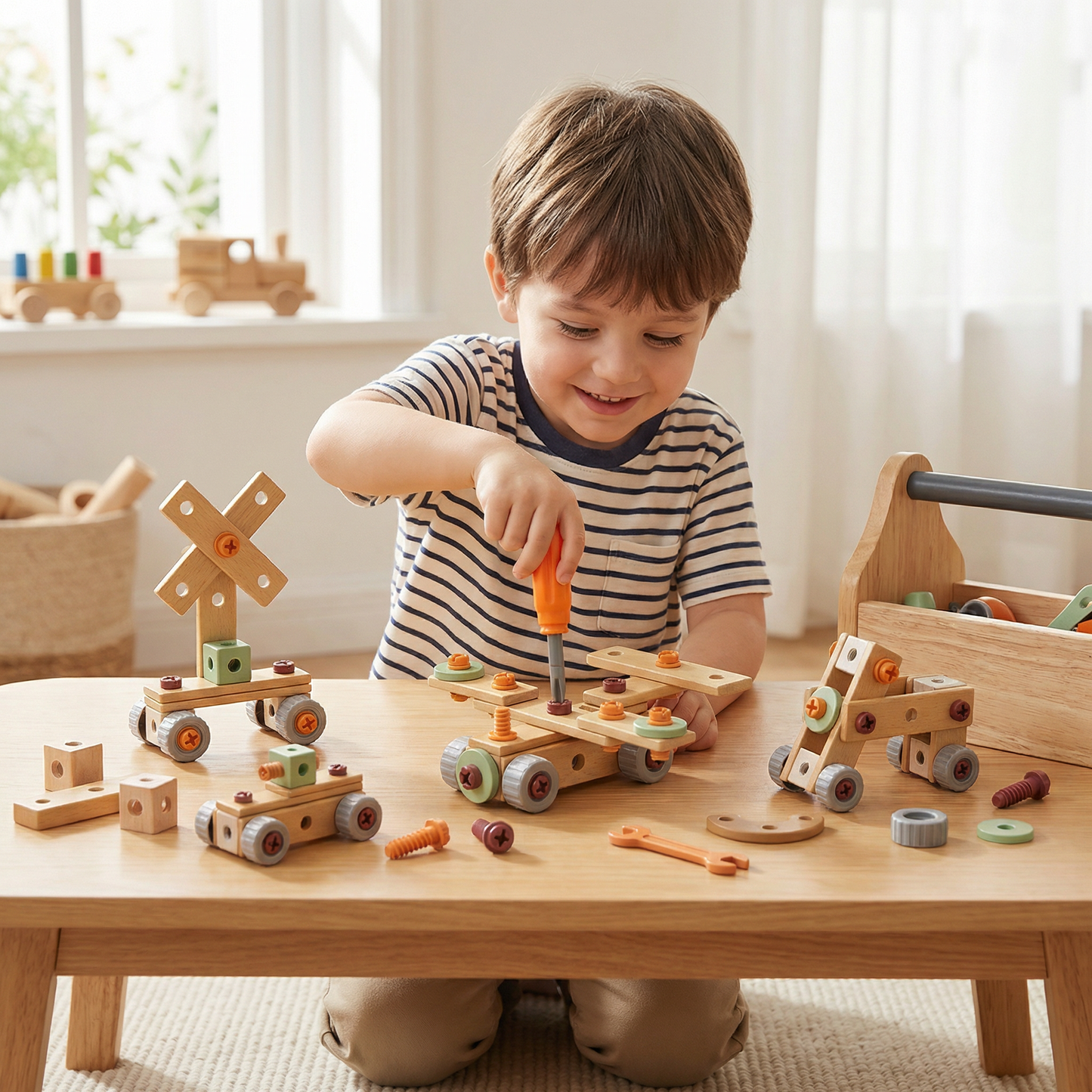 Kids Tool Set for Building & Fixing – Educational Construction Toy