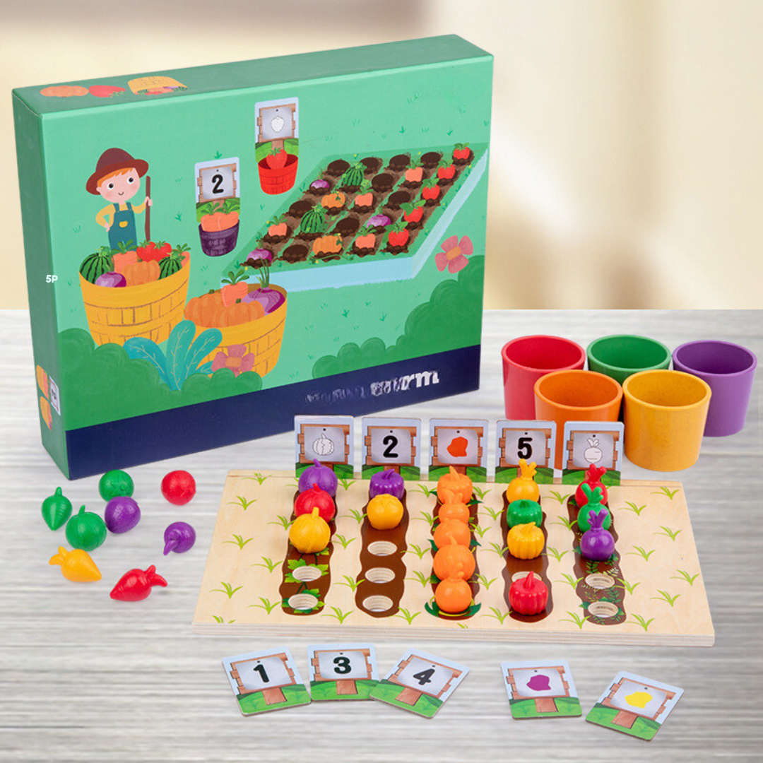 Montessori Colors & Numbers Farm Learning Game