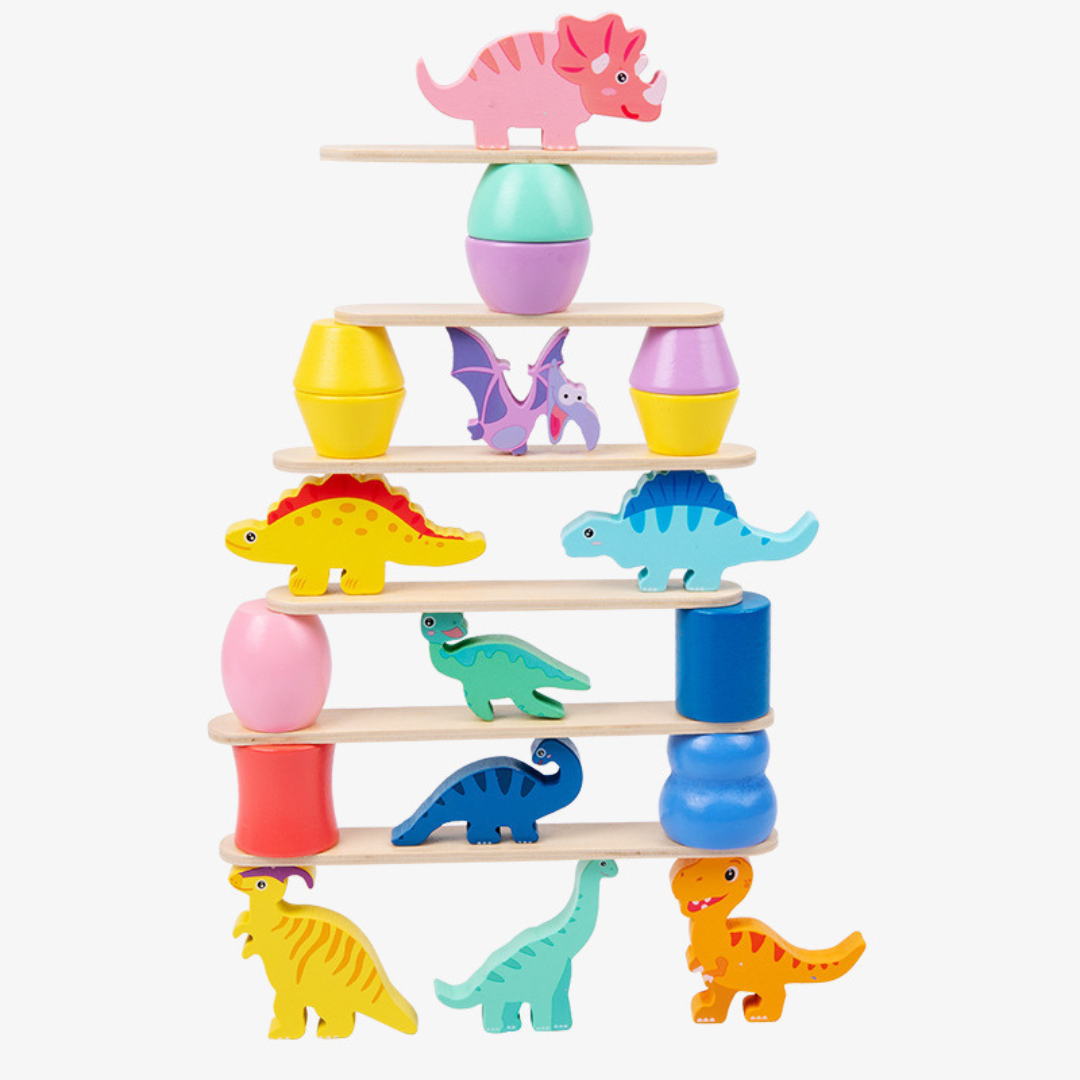 Montessori Dinosaur Stacking Game