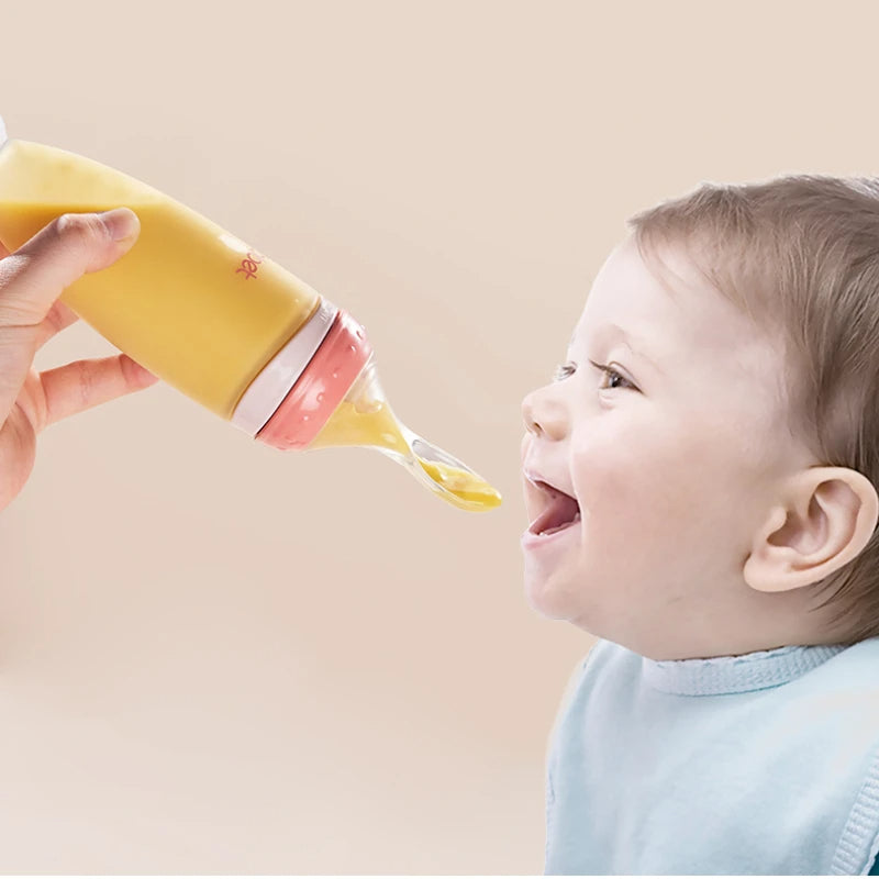 Baby Feeding Bottle with Spoon