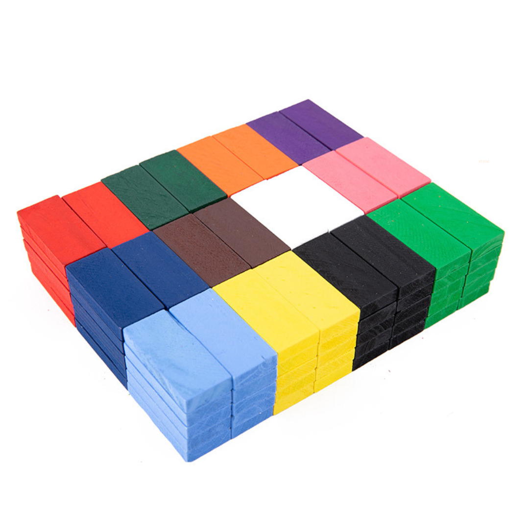 Montessori Wooden Domino Stones