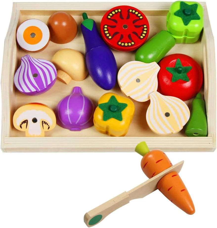 Montessori Wooden Play Kitchen Set