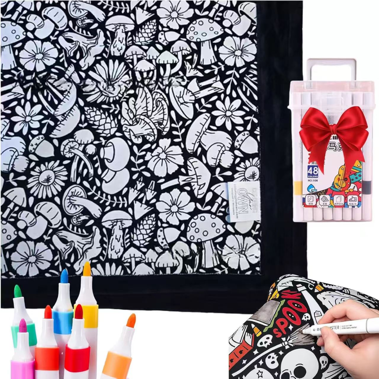 DIY Colouring Blanket for the whole family
