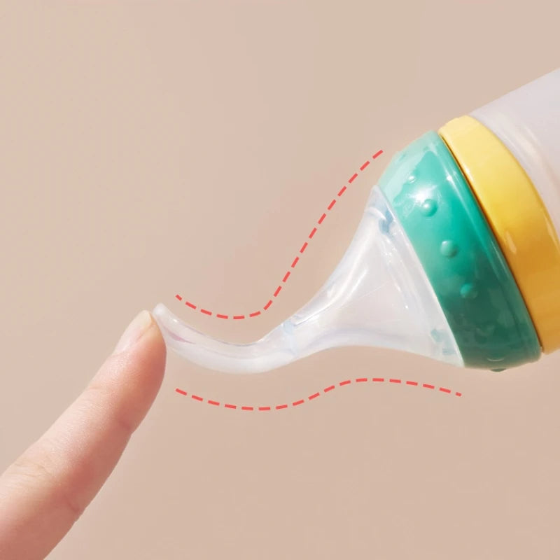 Baby Feeding Bottle with Spoon