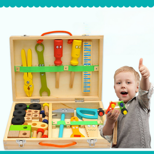 WoodyBox - Montessori Wooden Toolbox