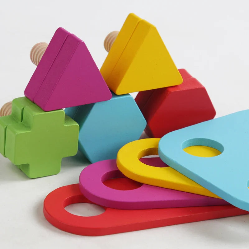 Montessori Screws and Bolts Wooden Toy