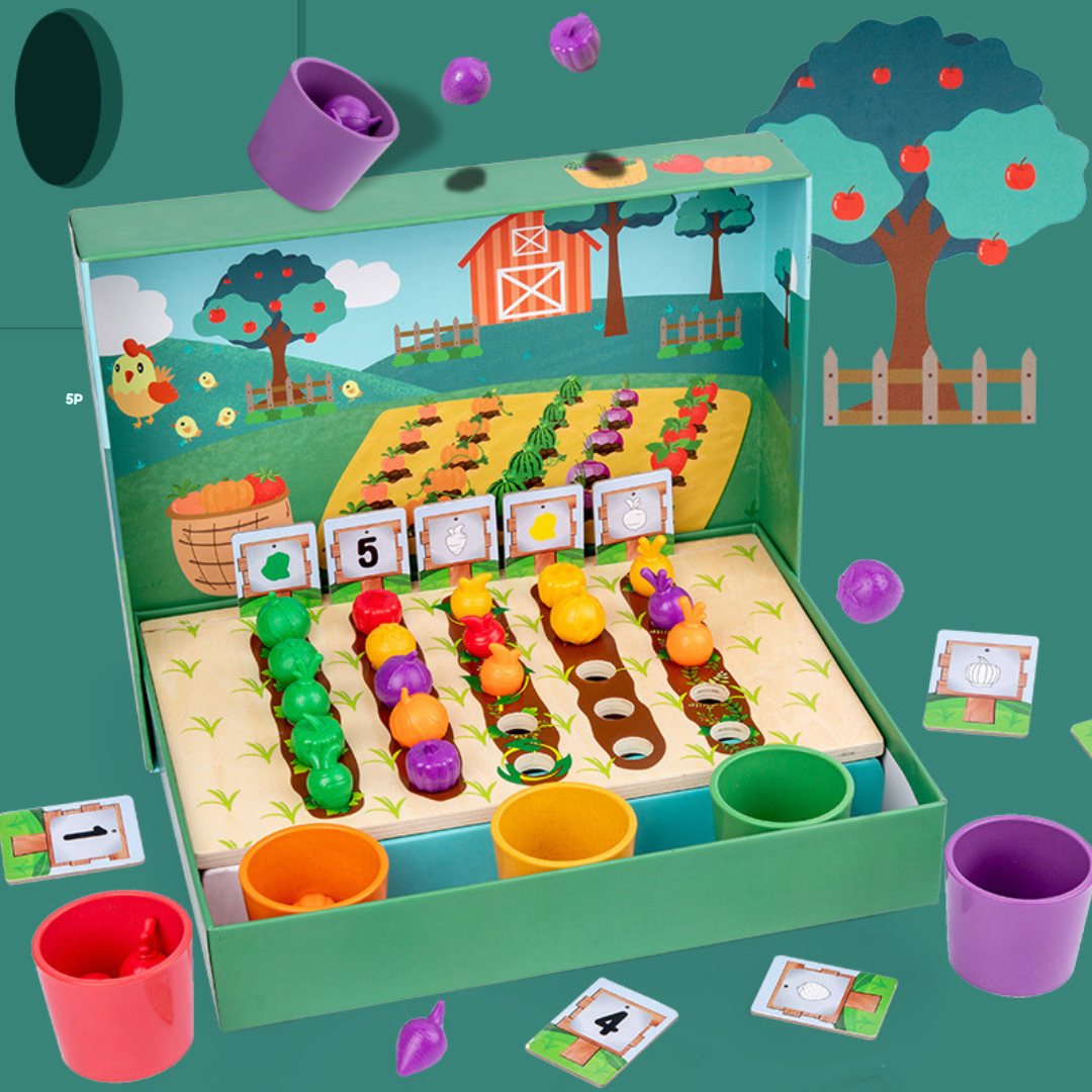 Montessori Colors & Numbers Farm Learning Game