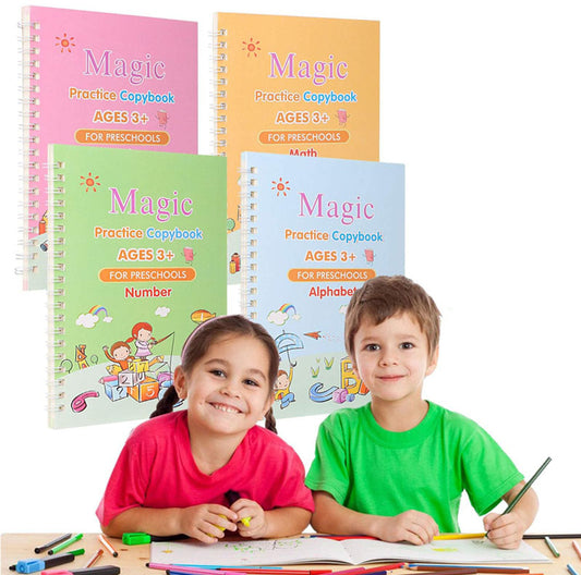 Magic Practice Notebooks (Set of 4 Notebooks)