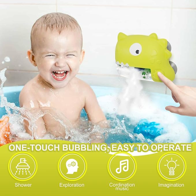 Dinosaur Bubble Machine Bath Toy