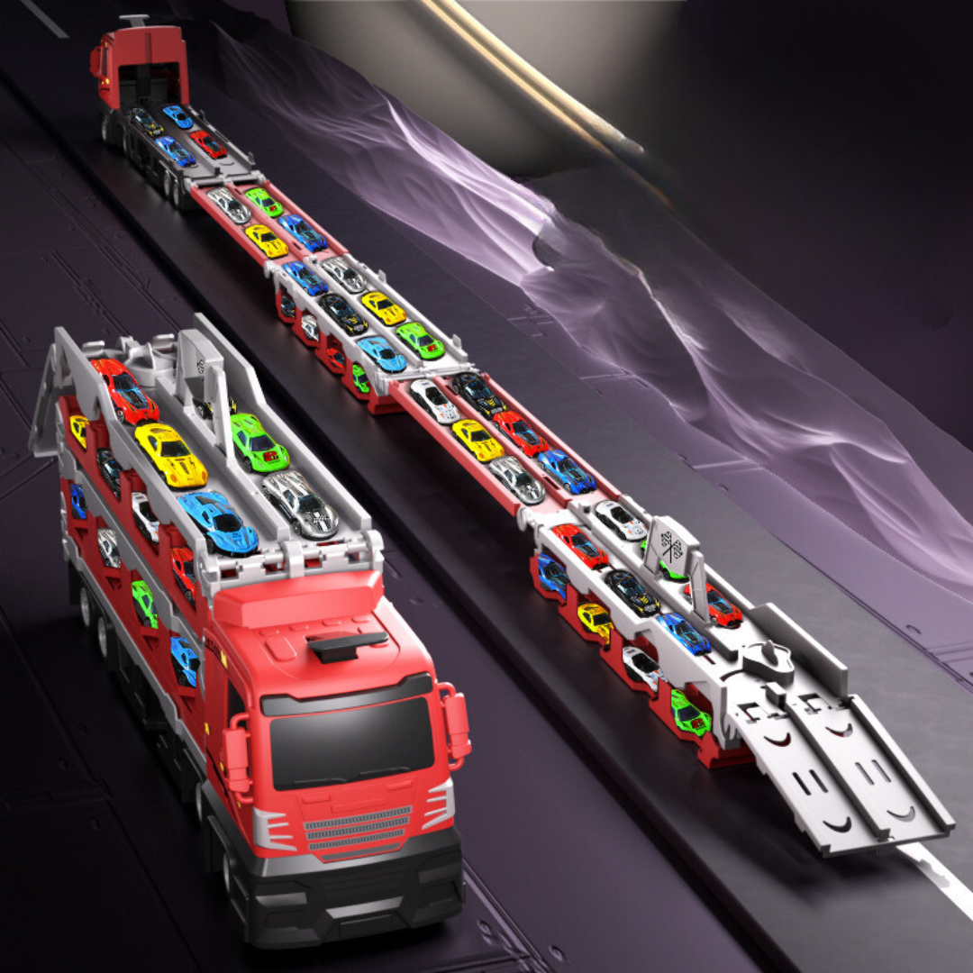 2-in-1 Foldable Truck Race Track