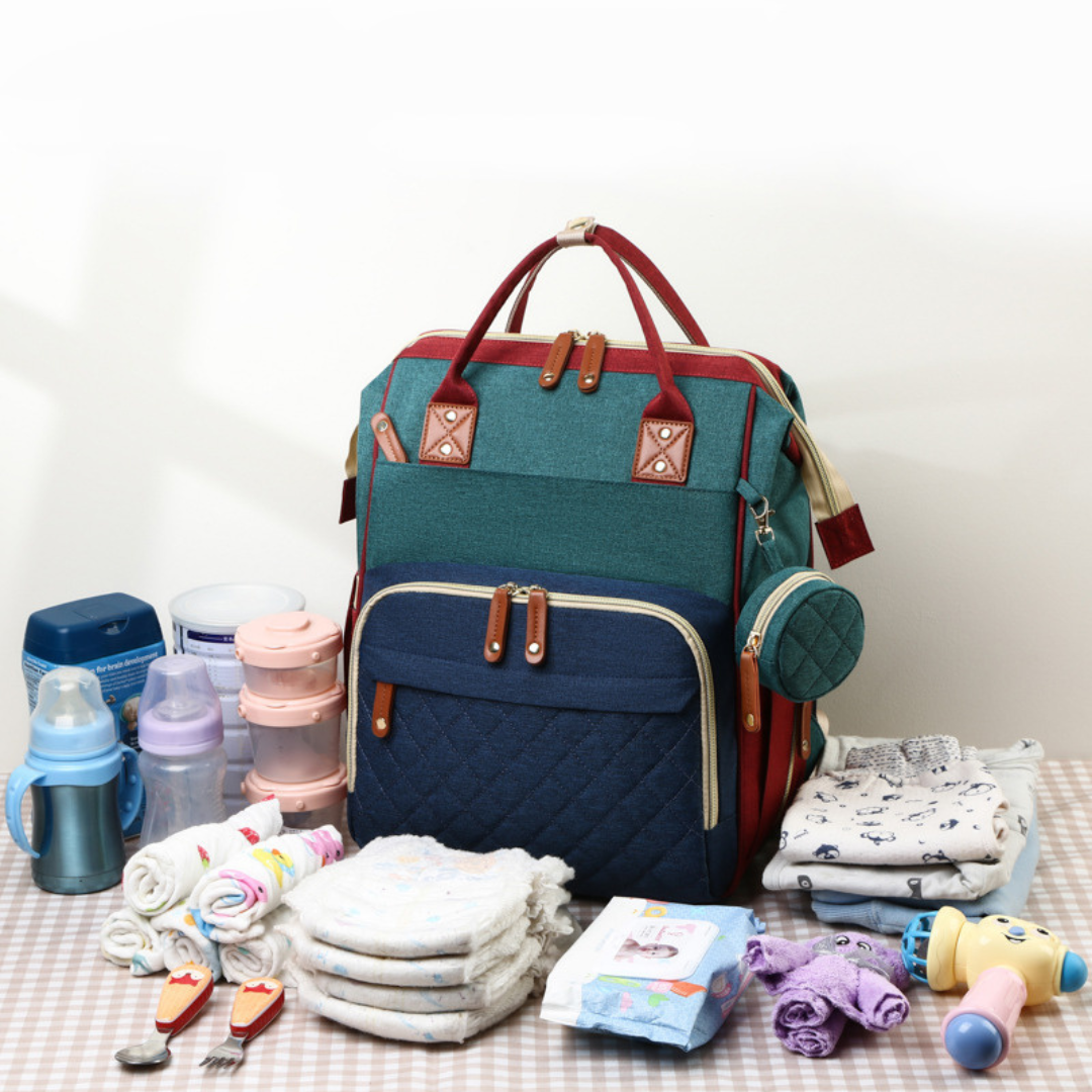 Multifunctional Baby Diaper Backpack with Sleeping Space