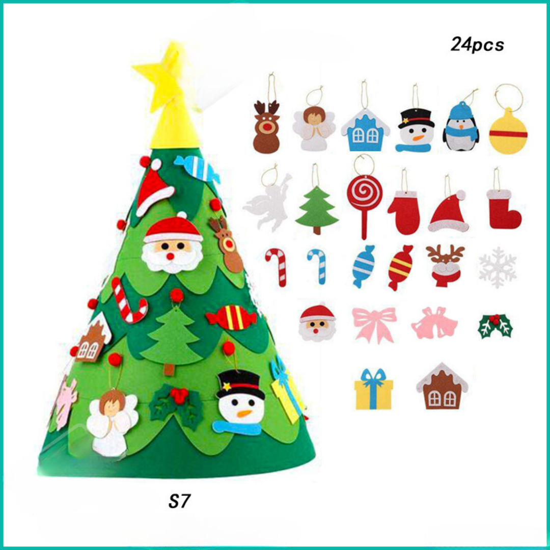 ChristmasFelt - Montessori 3D Felt Christmas Tree