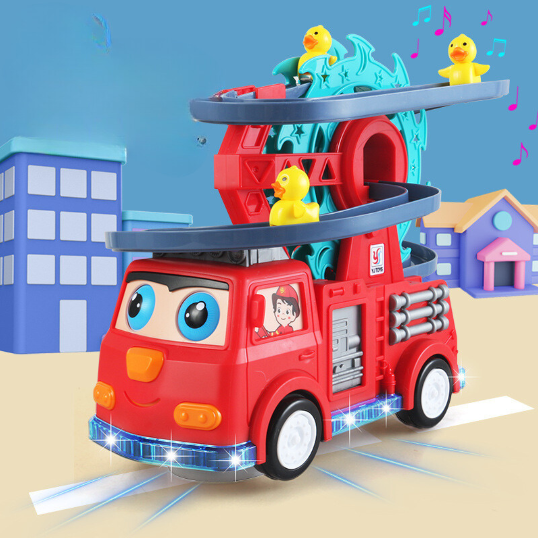 Fire Brigade Duck Slide Toy Car