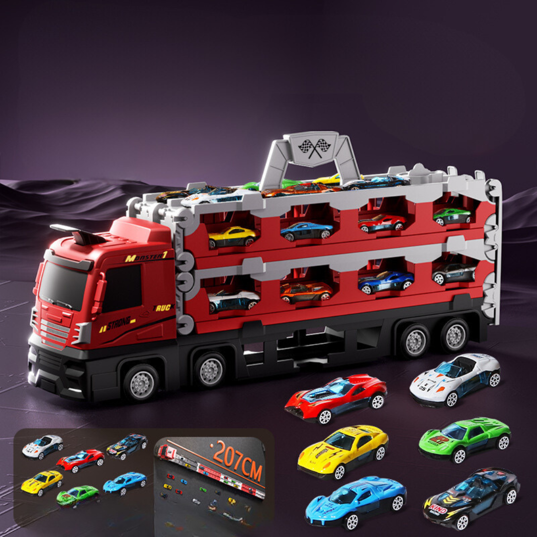 2-in-1 Foldable Truck Race Track