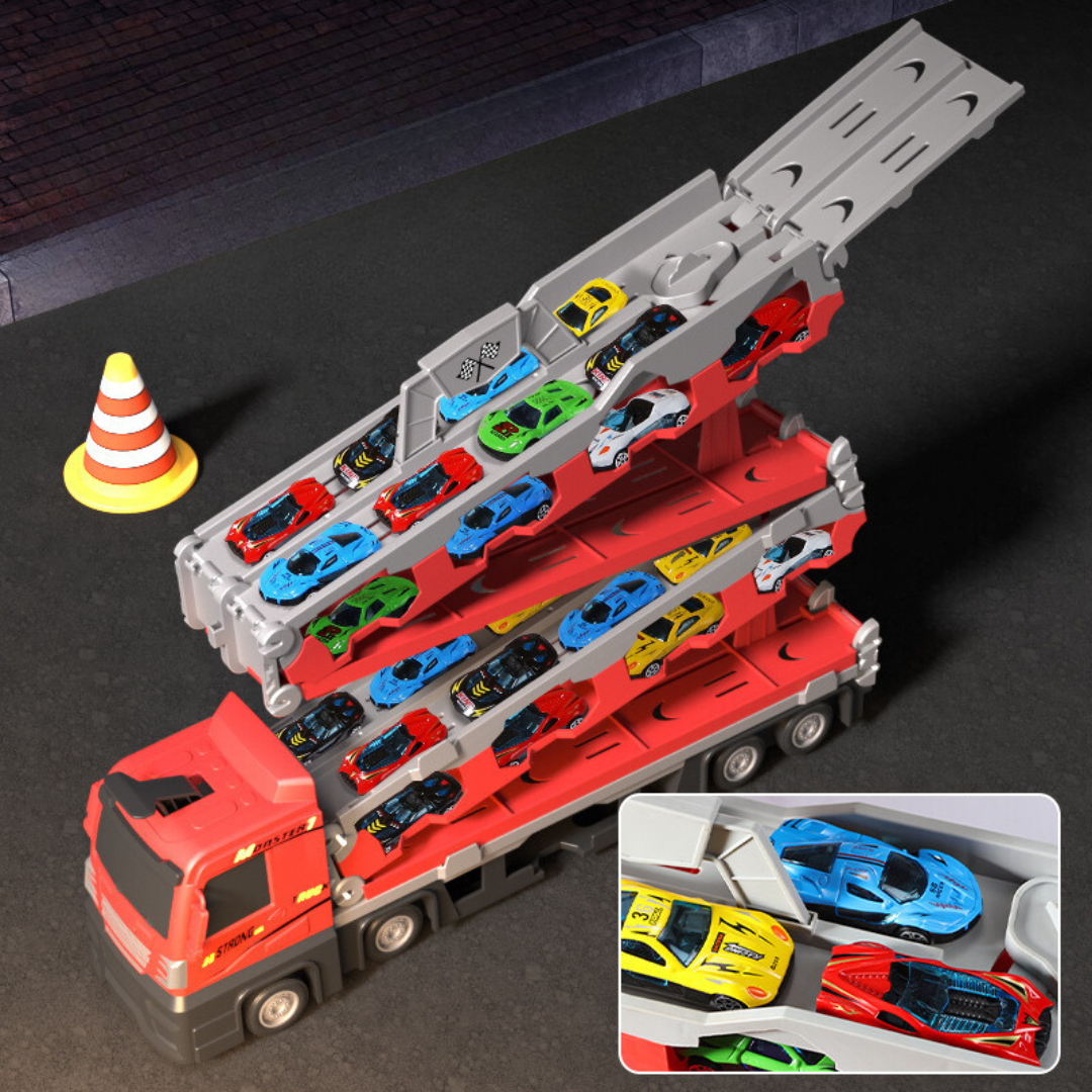 2-in-1 Foldable Truck Race Track