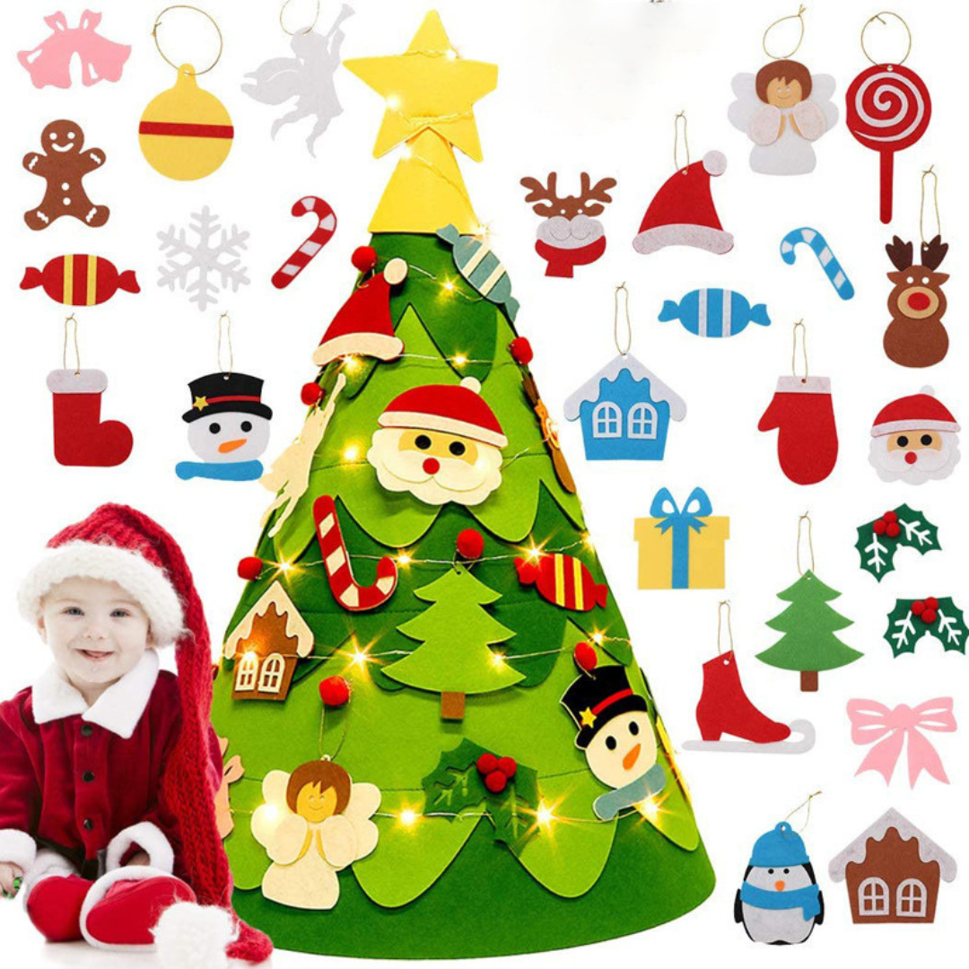 Montessori 3D Felt Christmas Tree