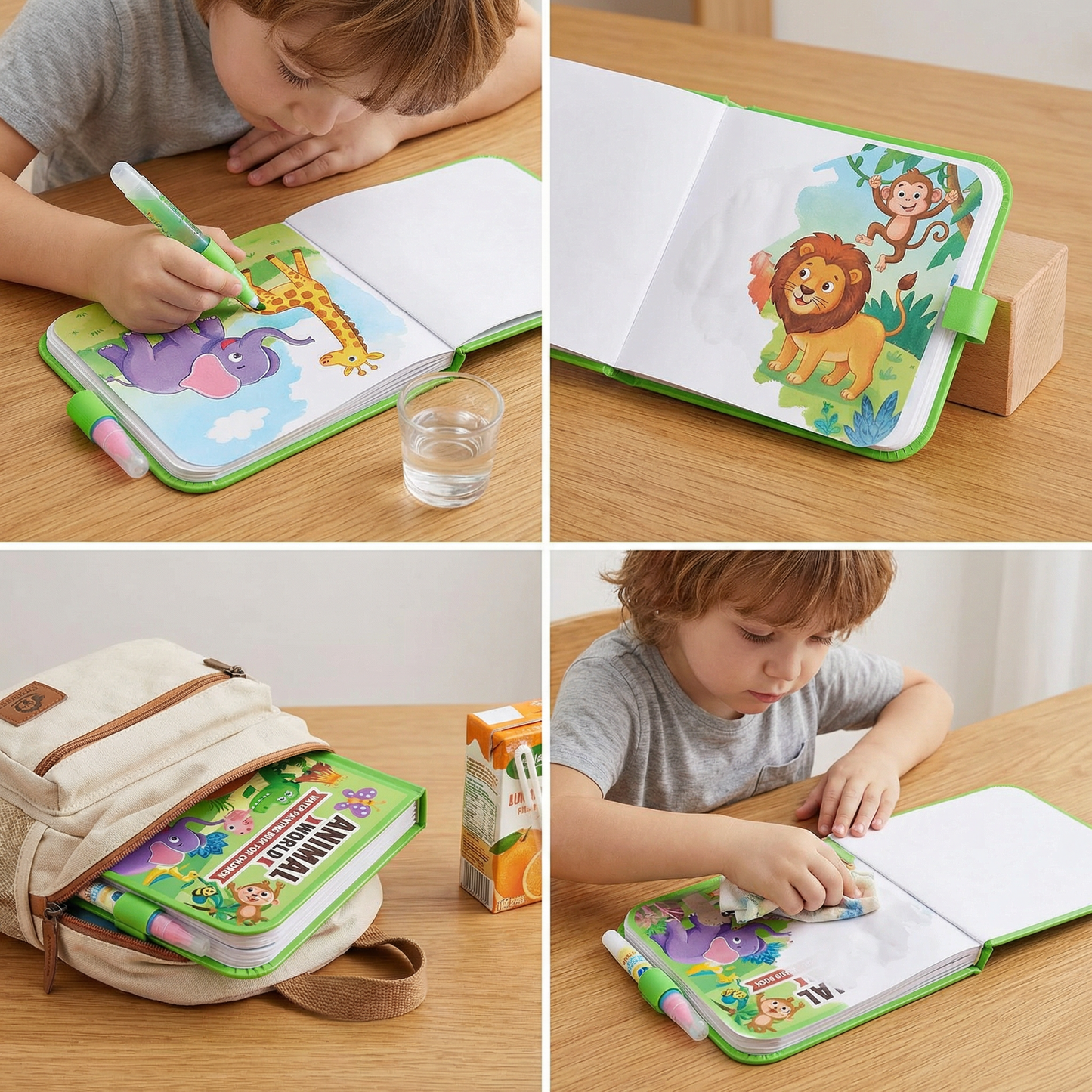 Magic Water Drawing Book – Reusable Mess-Free Colouring Fun