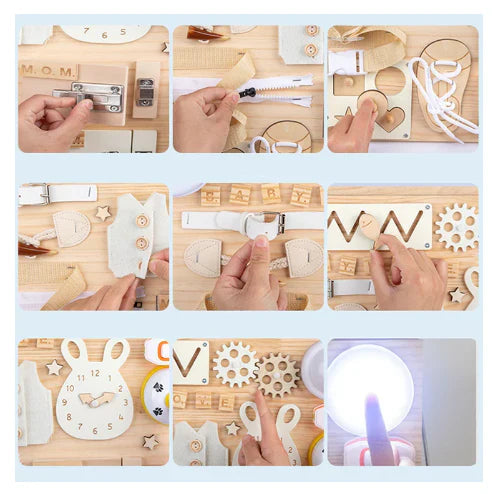 Handmade Montessori Wooden Activity Board