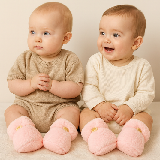 Fluffy sock shoes for babies