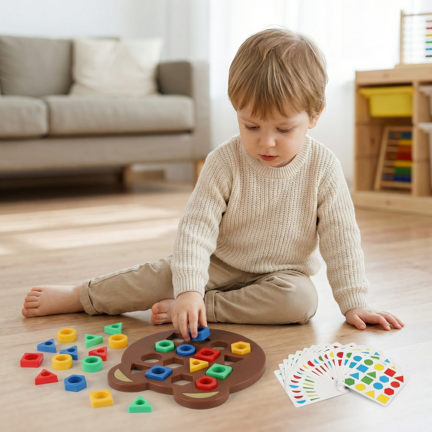 Color & Shape Matching Game for Kids – Interactive Learning Toy – tiny ...