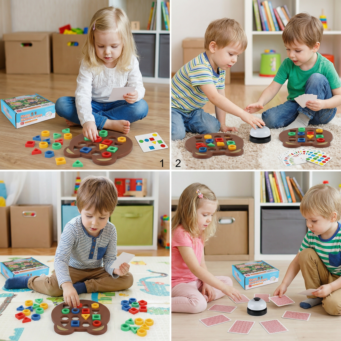 Color & Shape Matching Game for Kids – Interactive Learning Toy
