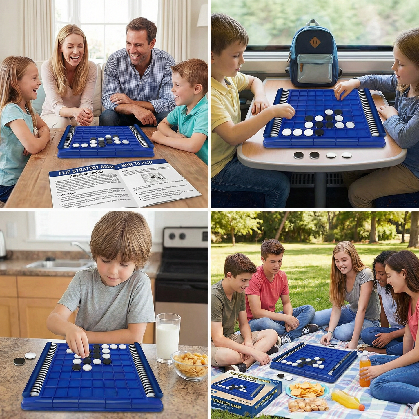 Flip Strategy Game – Interactive Family Logic Game for Kids