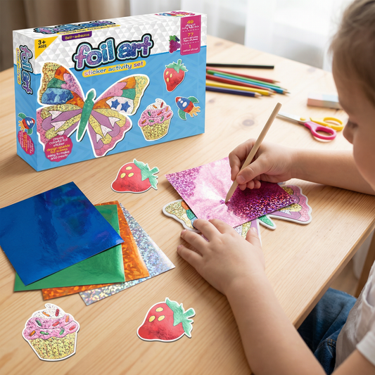 Foil Art Craft Kit for Kids – Mess-Free Creative Fun